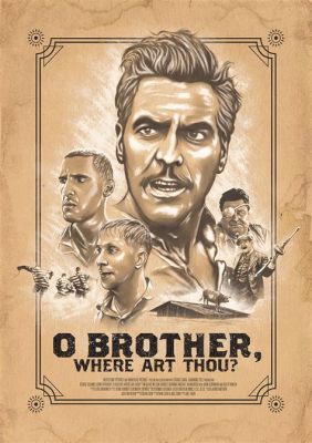 o brother where art thou poster: In the vast landscape of literature, how do we navigate the intricate web of themes and characters that weave together to form a cohesive narrative?